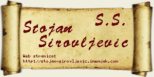 Stojan Sirovljević vizit kartica
